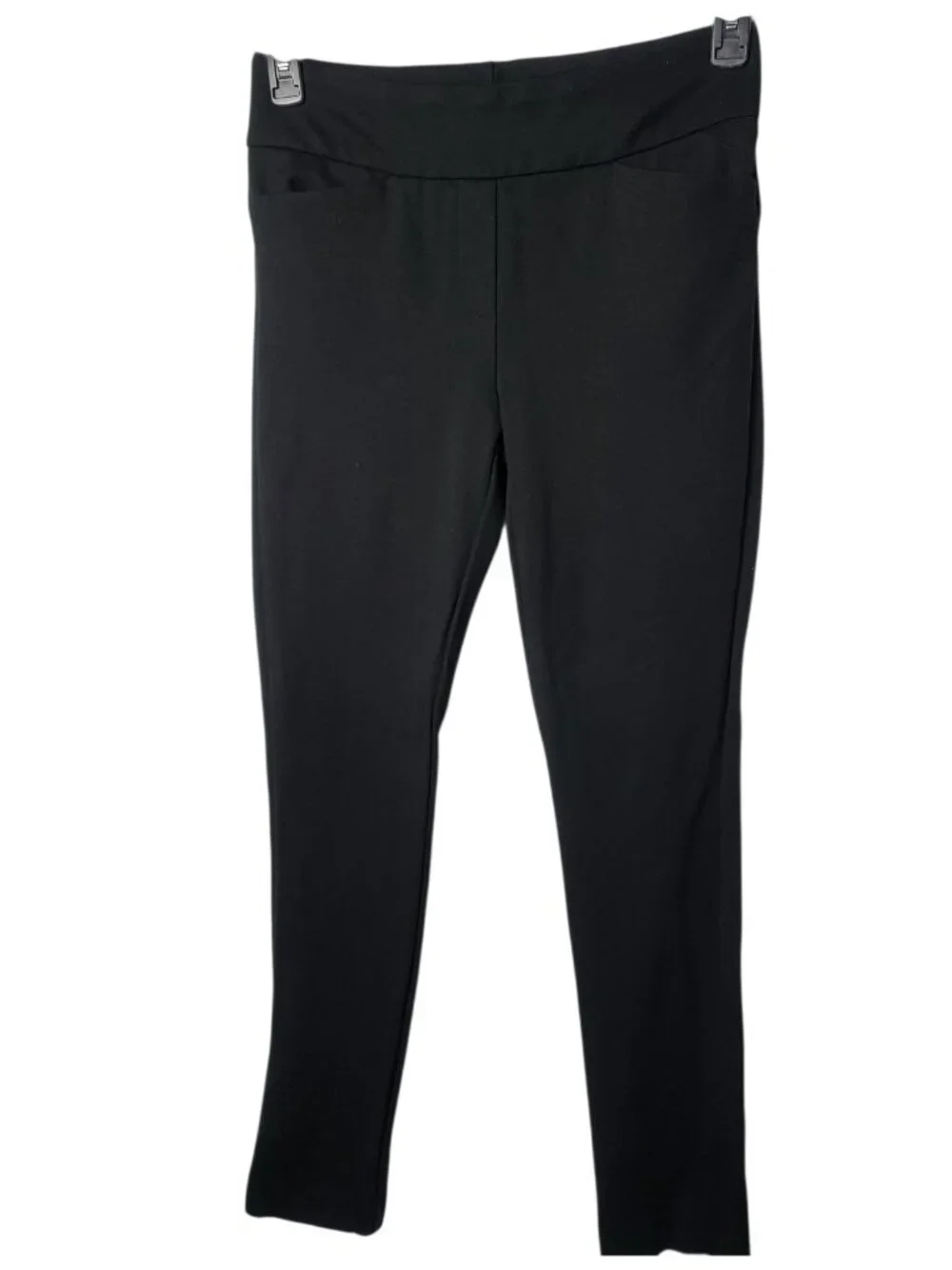 Dalia Womens Pull Ponte Pants 4-Way Stretch Fabric Black Small - Picture 2 of 11